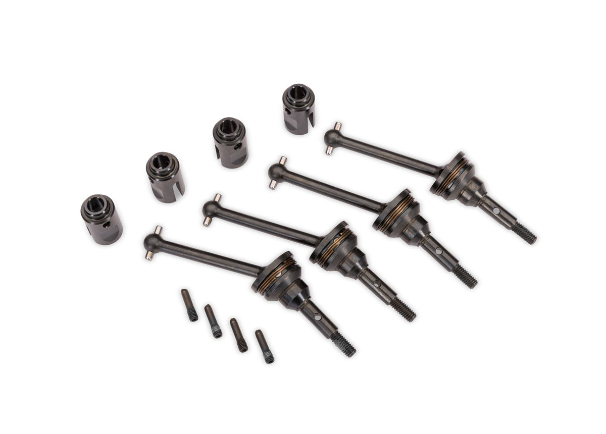 Mini Rally/ Mini Slash Steel CV Driveshaft Assemblies & Drive Cups (4)