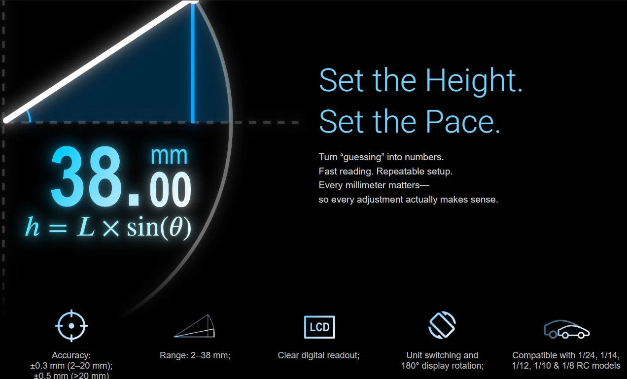 500049 Digital RC Ride Height Gauge