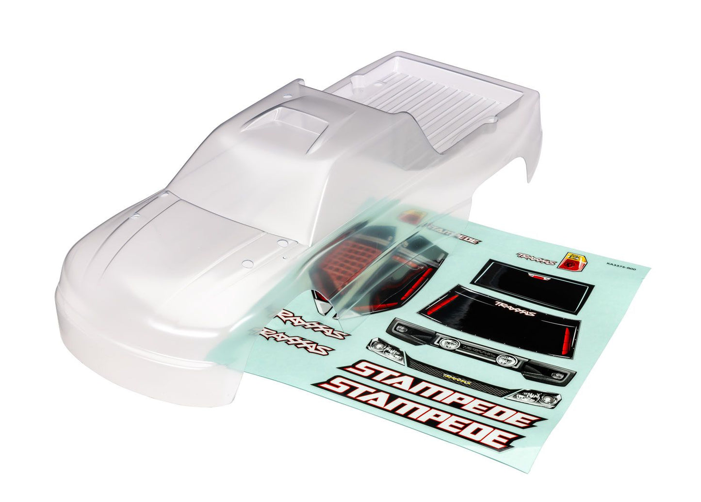 Stampede 2WD Clear Clipless Body