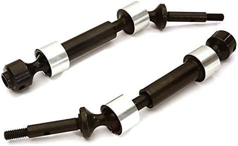 Model C28164SILVER HD Steel Rear Universal Drive Shaft (2) for Traxxas 1/10 Slash 2WD & Nitro Slash
