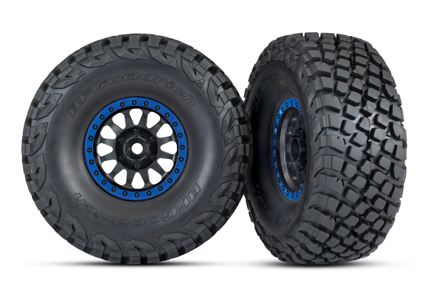 Traxxas 5875 Assembled Tires & Wheels - Replacement R/C Car Tires For Traxxas Models | Pre-Glued & Mounted