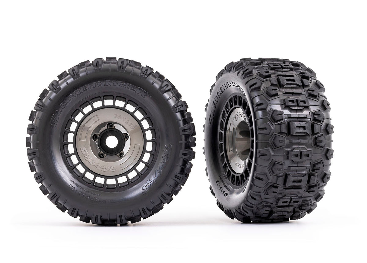 3.8" Modular Wheels & Sledgehammer Tires (2)