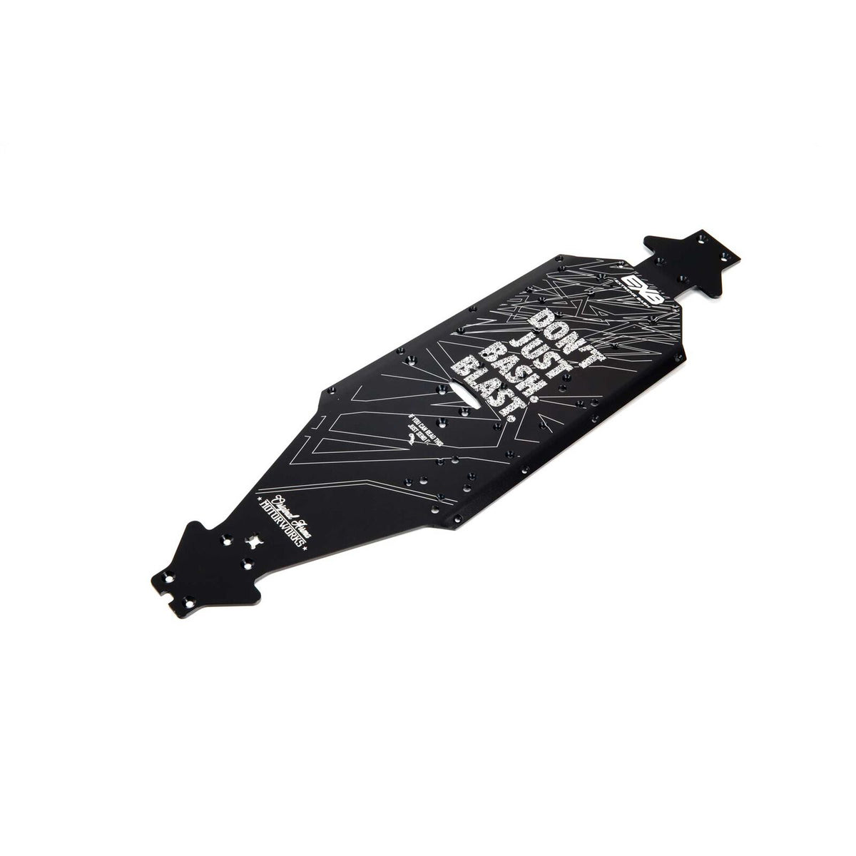 Aluminum Chassis CNC 7075 T6 LWB, Black: EXB Kraton 6S