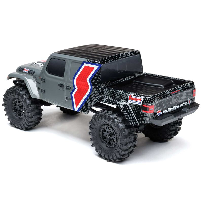 1/24 SCX24 Summit Racing Jeep Gladiator 4X4 Rock Crawler RTR (Battery & Charger Included), Gray
