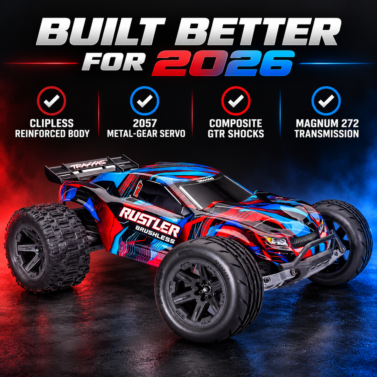NEW Rustler 2WD Brushless VX3 FOR 2026