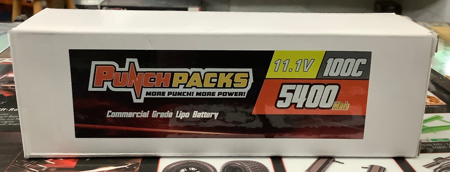 Punchpacks 5400mAh 11.1V EC5 100C 3S