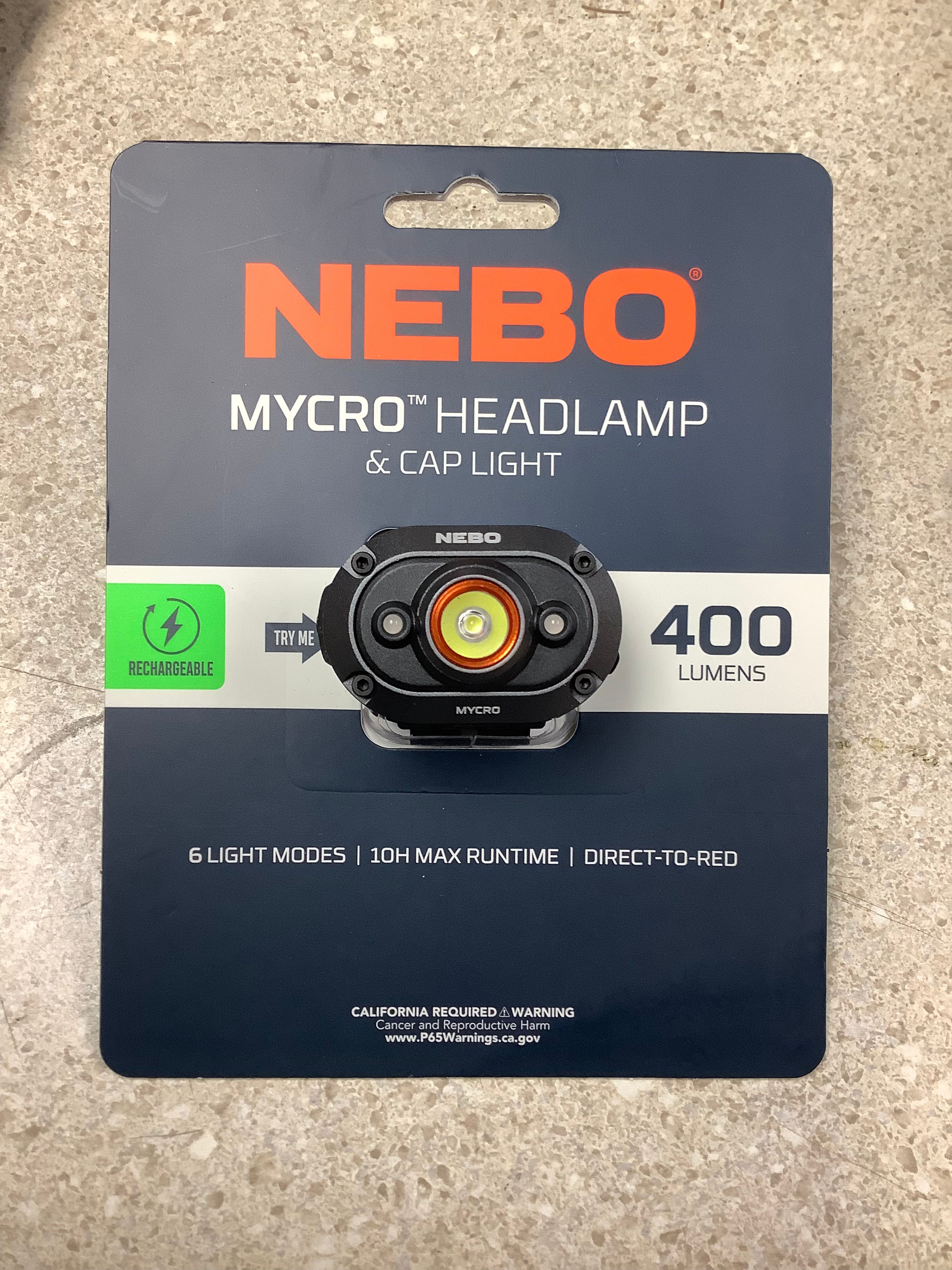 NEB-HLP-0011 Rechargeable Cap/Headlamp