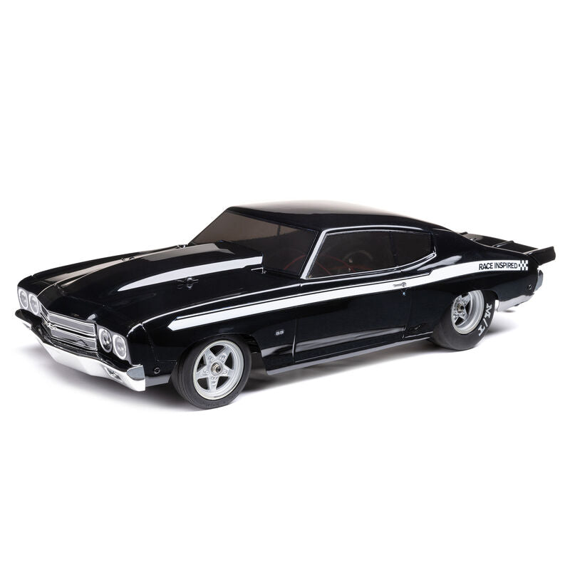 1/16 1970 Chevy Chevelle 2WD Mini No Prep Drag Car RTR, Black
