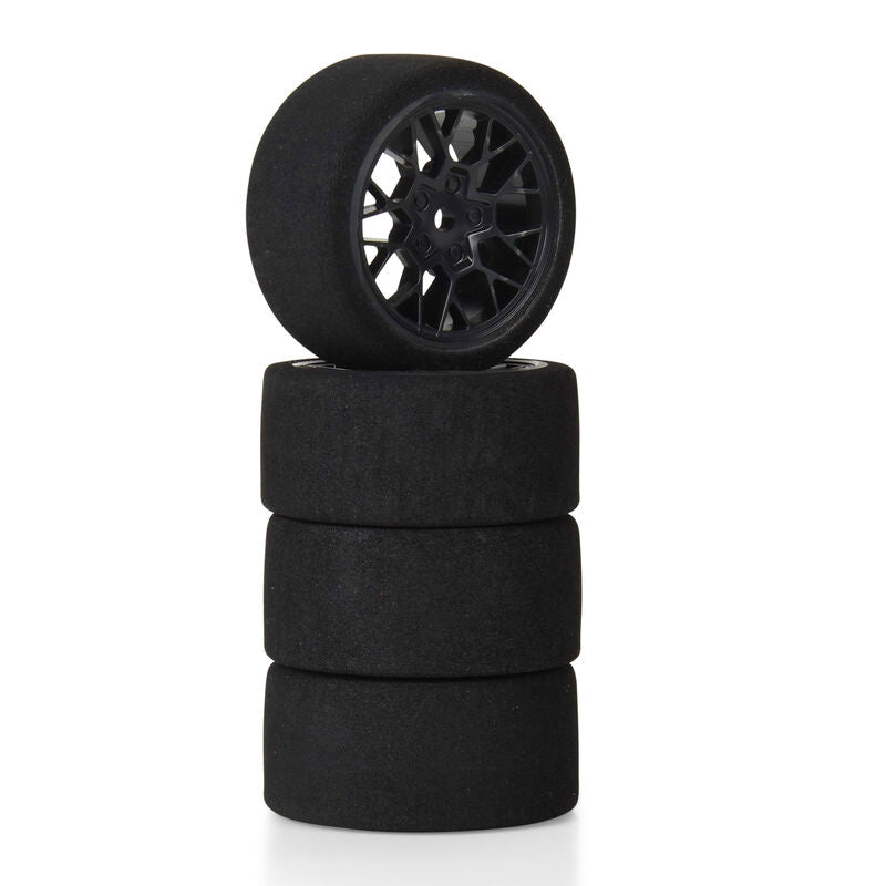 Fifty6 Foam Tire Mounted on Circuit Black Wheel 8mm Hex (4)