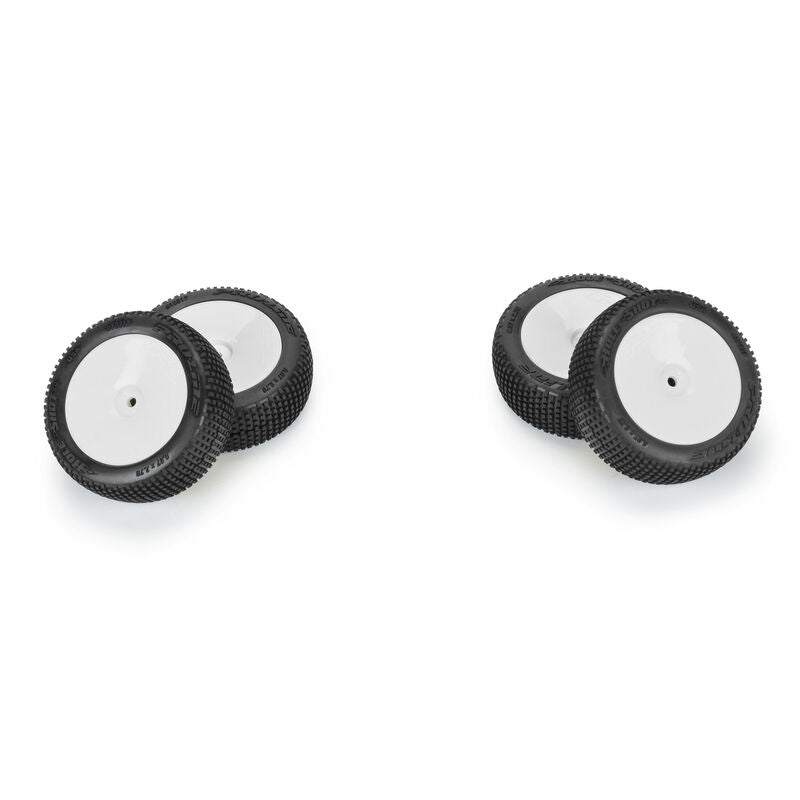 1/14 Hole Shot 3.0 F/R Tire MTD 12mm White Velocity (4): Typhon GROM