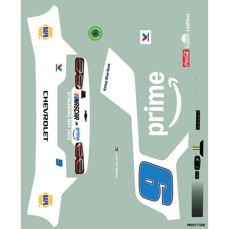 Limited Edition 1/12 Chase Elliott #9 Amazon Prime 2025 Body: NASCAR GROM