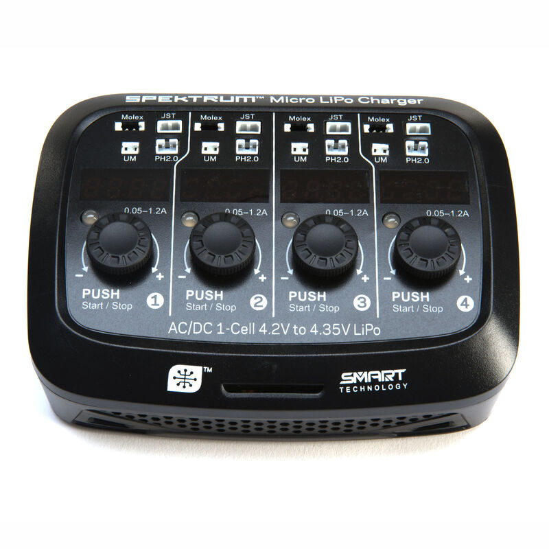SMART S44 Micro 4-port AC/DC 1S LiPo Smart Charger