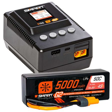 4S Surface Bundle: G2 5000mAh 4S LiPo IC5 & S155 Charger EU