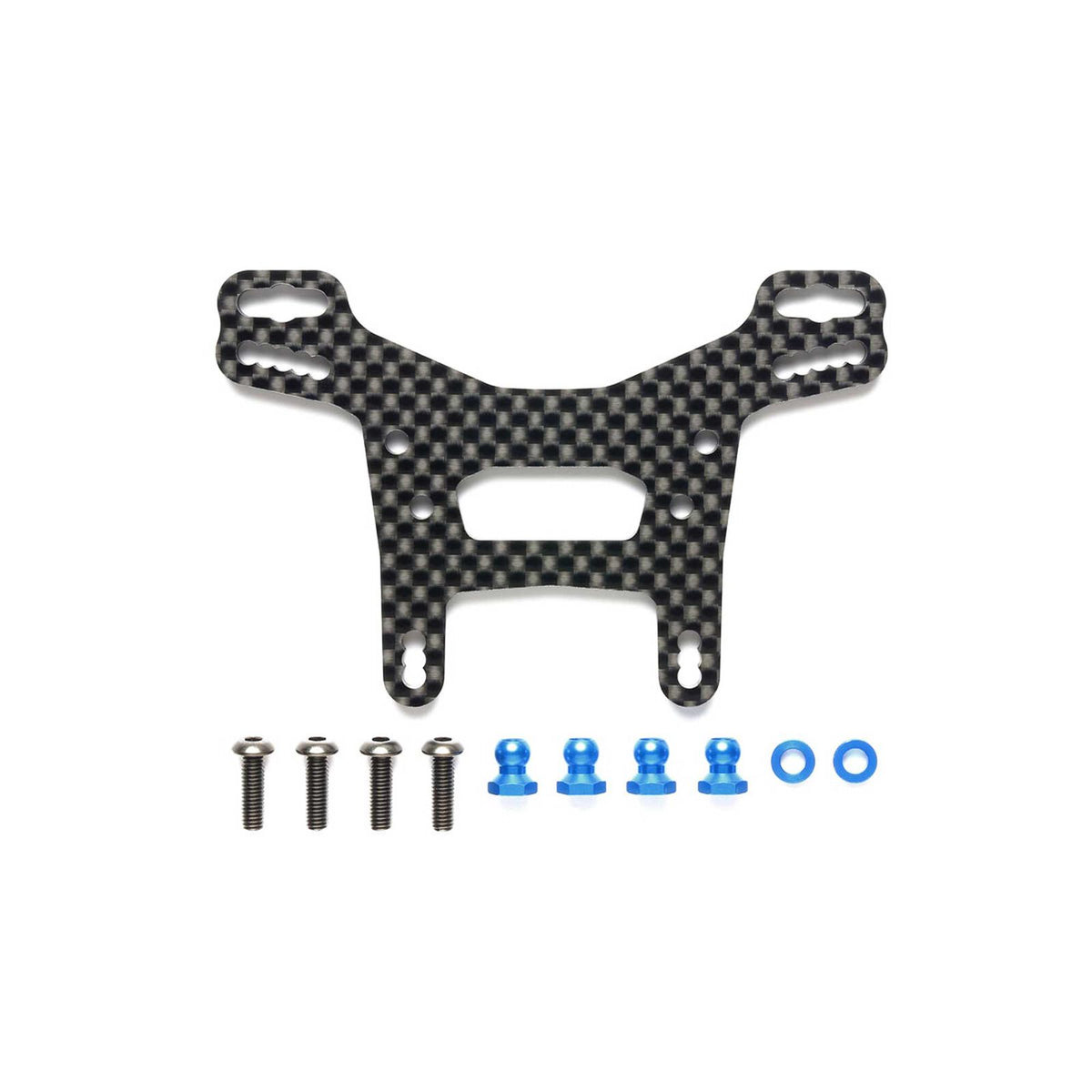 Tamiya XV-02 Carbon Damper Stay, Rear