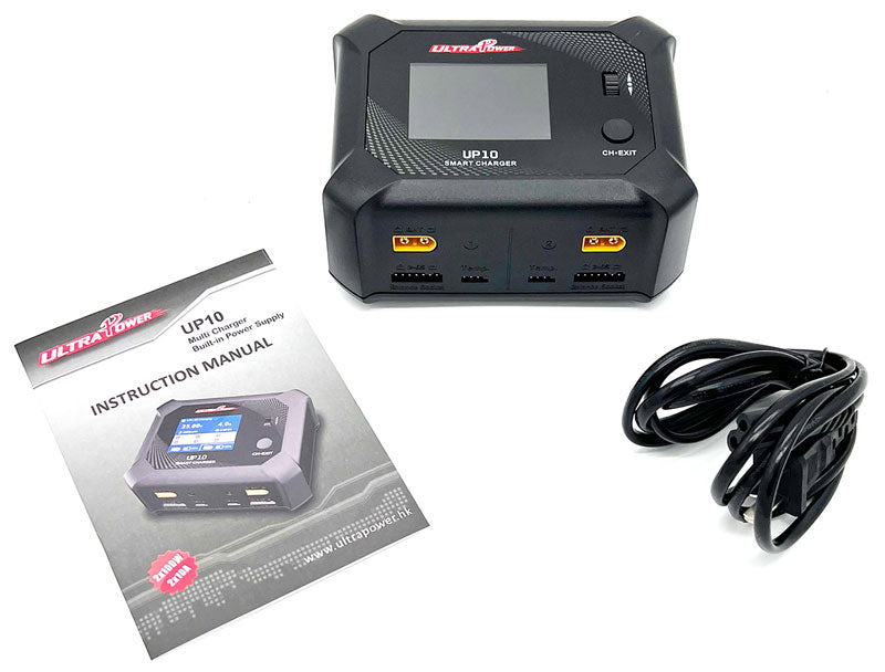 UP10 AC 100W – DC 2X100W Dual Port Multi-Chemistry Smart Charger