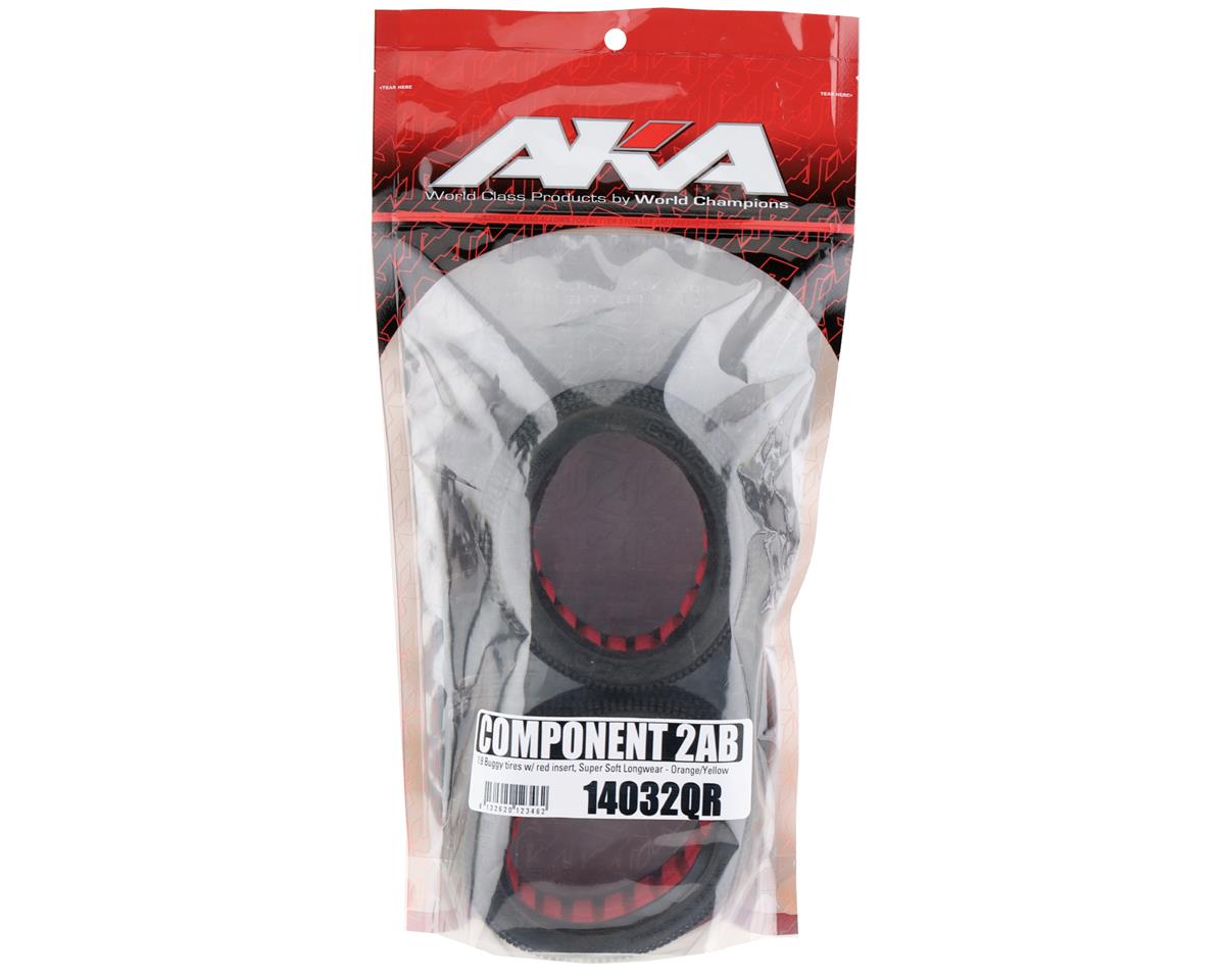 AKA Component 2AB 1/8 Buggy Tires (2) (Super Soft - Long Wear)