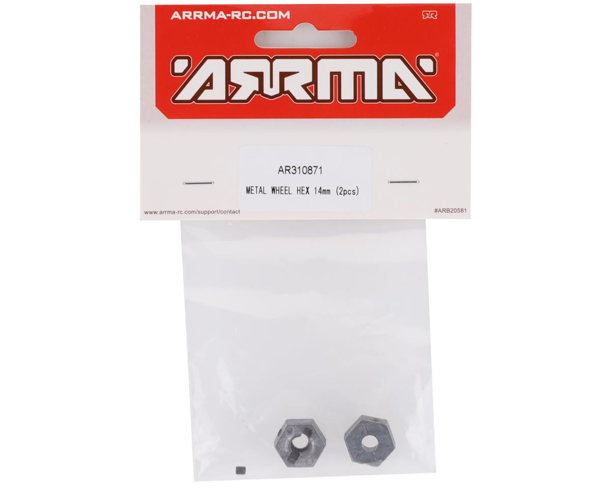 Arrma 12mm Metal Wheel Hex (4) Bi/Gr/Inf/Sen/Ven/Vor Hex Set ARAC9473