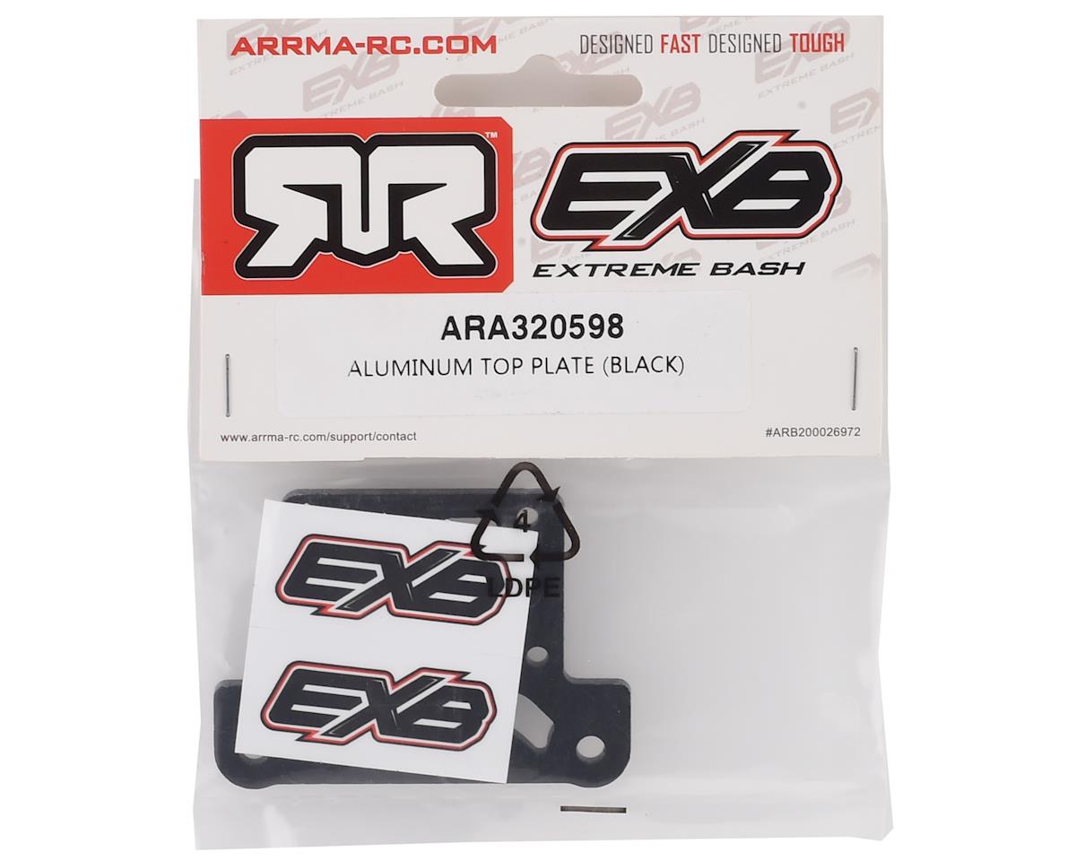 Arrma EBX Aluminum Top Plate (Black) 6S Fel/Inf/Kr/Li/Mo/No/Ou/Ta/Ty