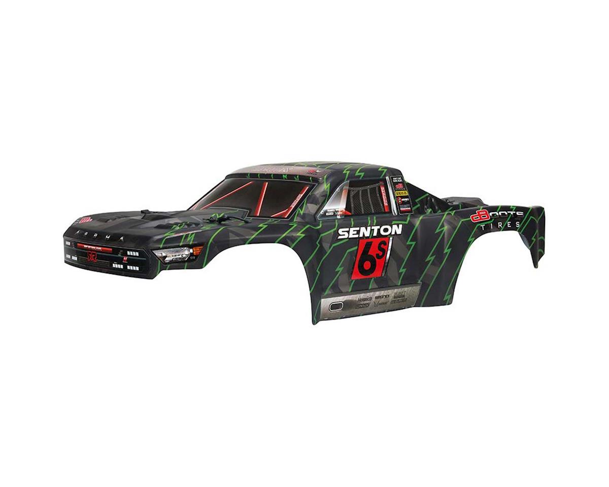 Arrma Painted Body, Black/Green: Senton 6S BLX