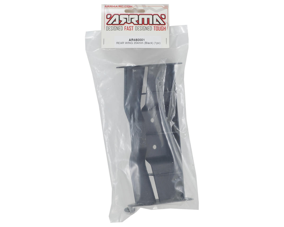 Arrma 204mm Rear Wing (Black)