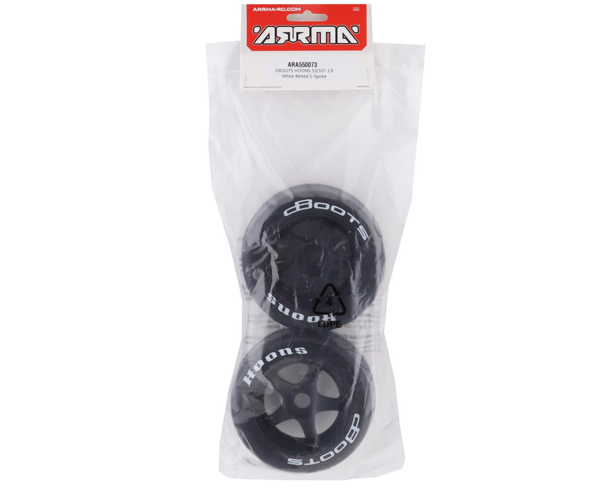 DBoots Hoons 53/107 2.9 Belted 5-Spoke Pre-mounted Tires (2) (White)