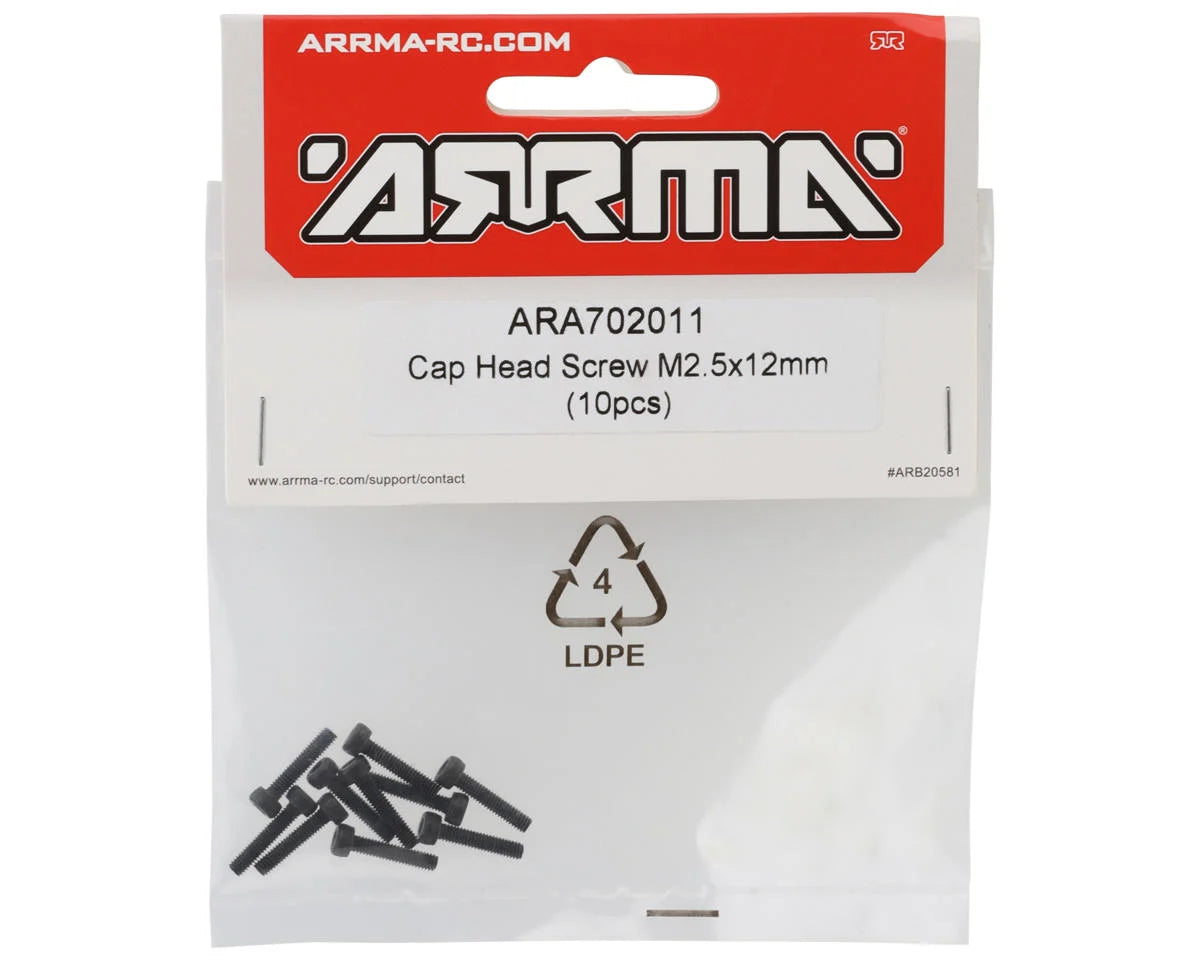 Arrma 2.5x12mm Cap Head Screw (10)