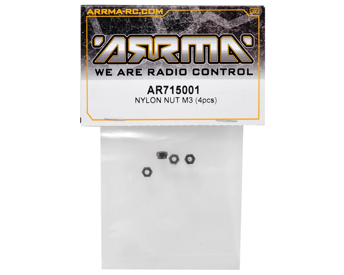 Arrma 3mm Nylon Nut Set (4)