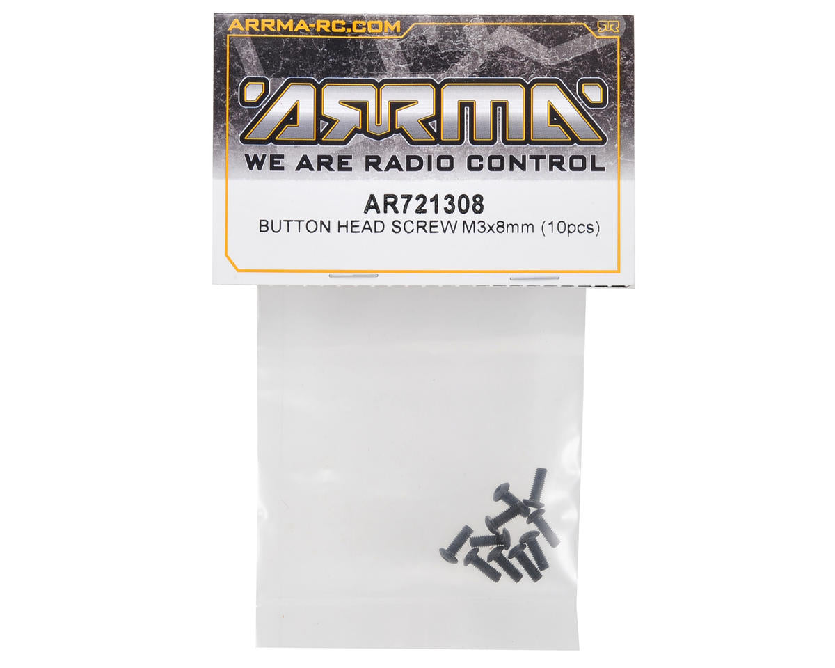 Arrma 3x8mm Button Head Screw (10)