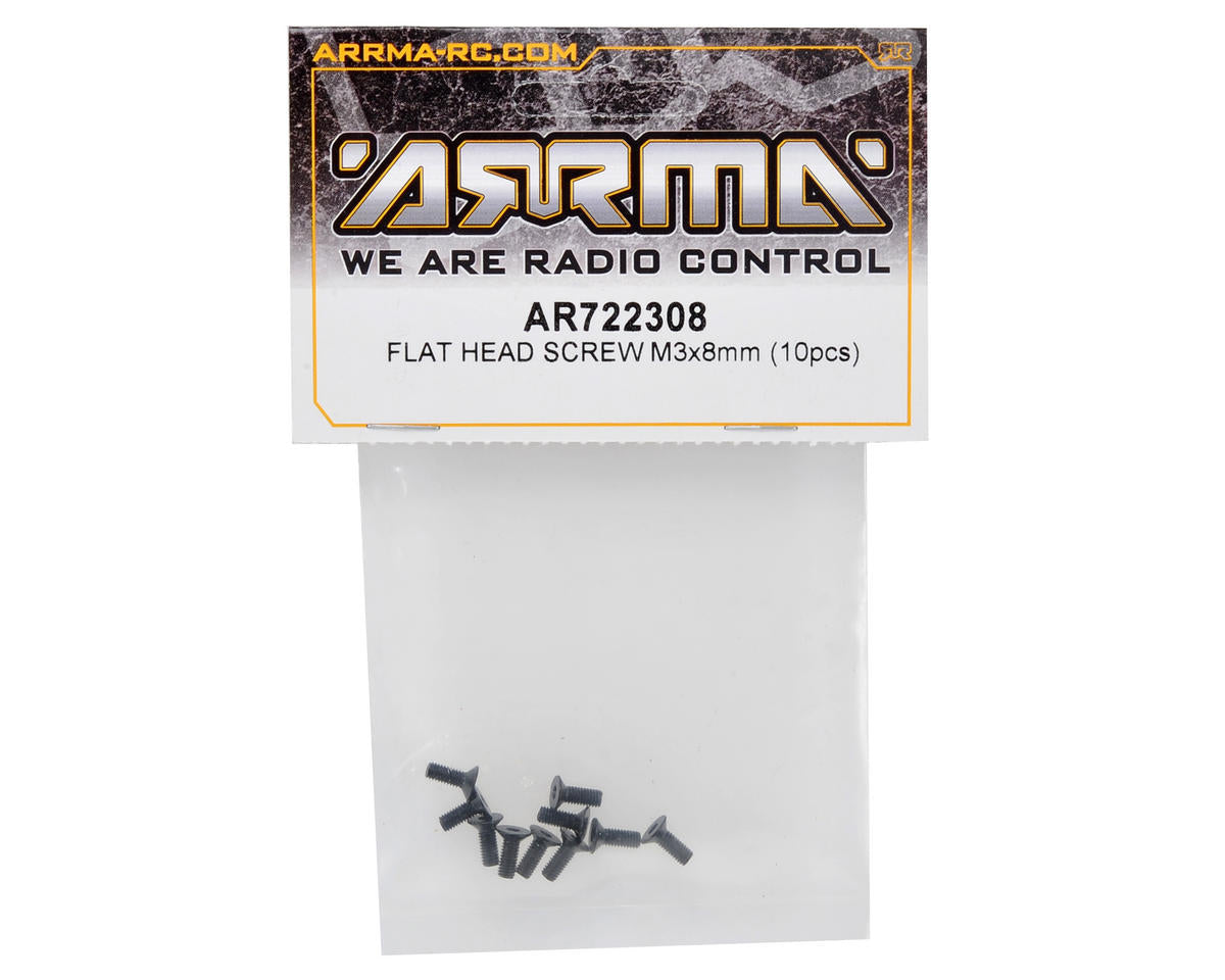 Arrma 3x8mm Flat Head Screw (10)