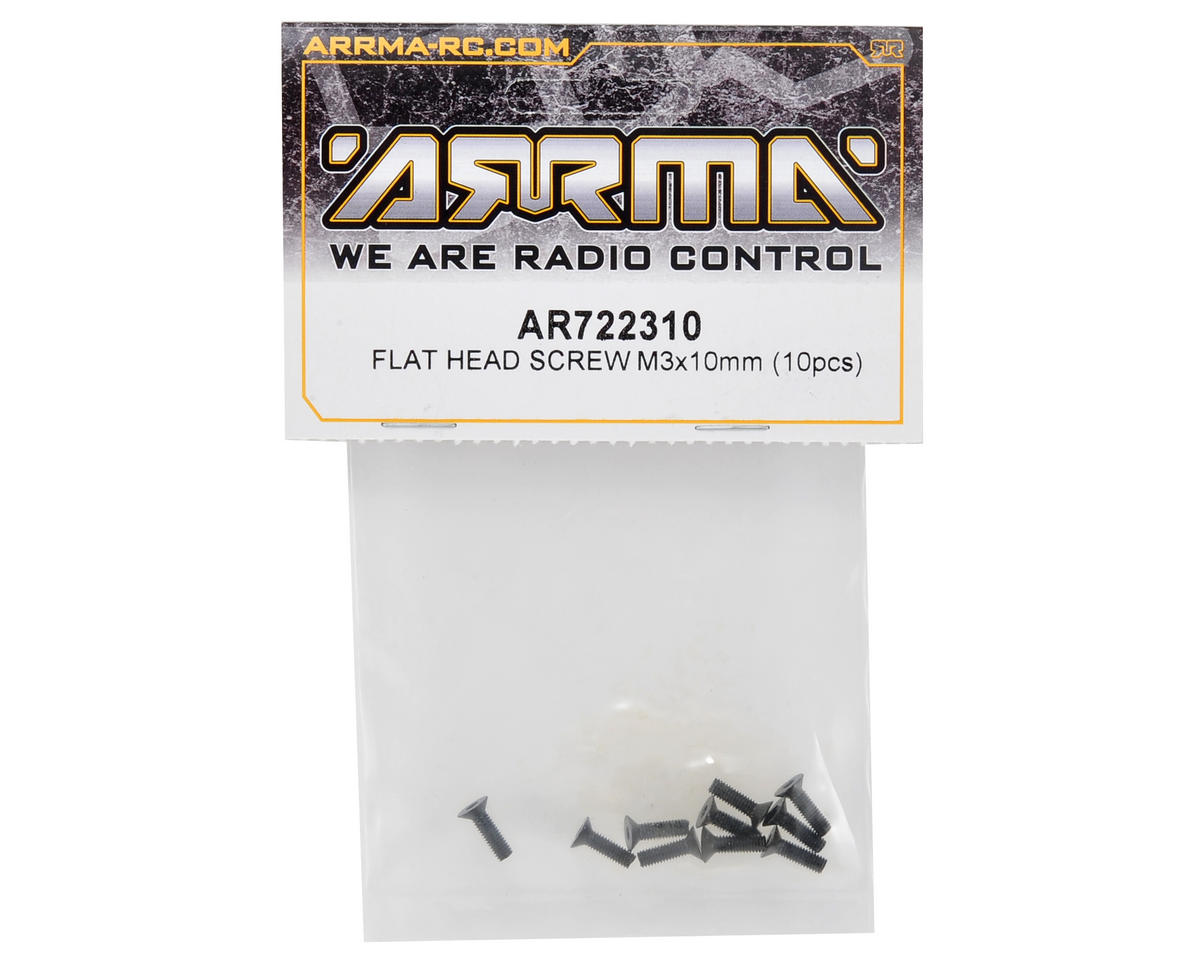 Arrma 3x10mm Flat Head Screw (10)