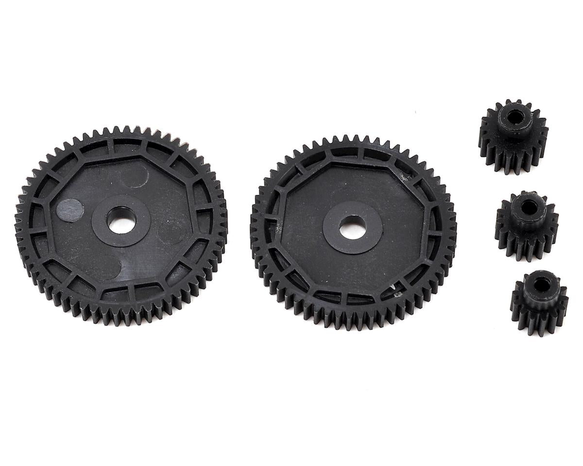 pinion spur gear ECX 212002 Pinion & Spur Gear Set: 1/18 4WD All