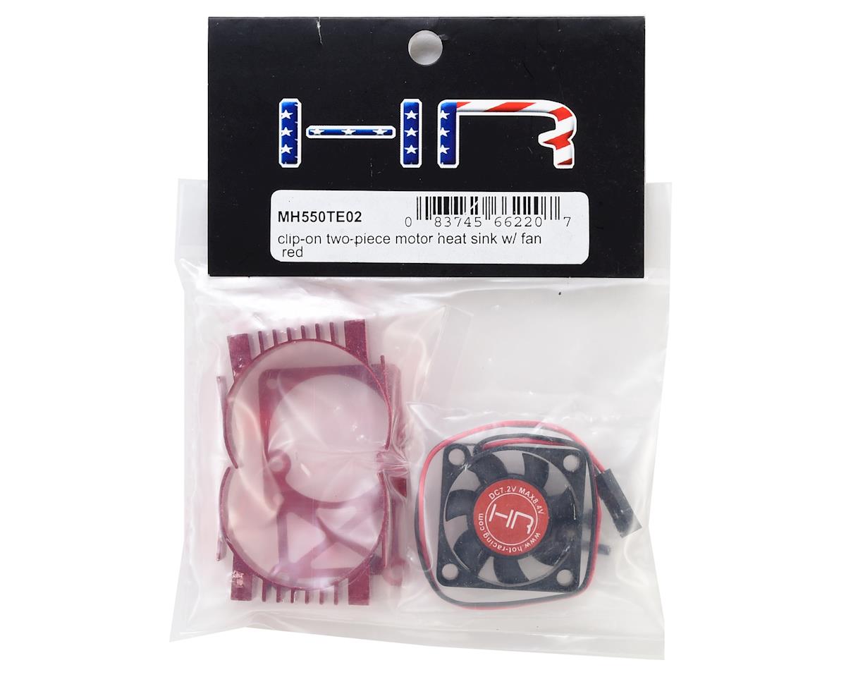 Clip-On Two-Piece Motor Heat Sink w/Fan (Red)
