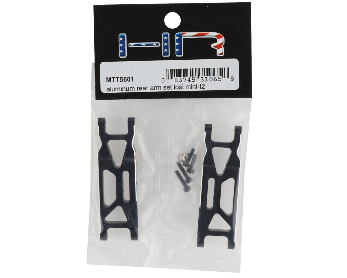 Hot Racing Losi Mini-T 2.0 Aluminum Rear Arm Set (Black) (2)