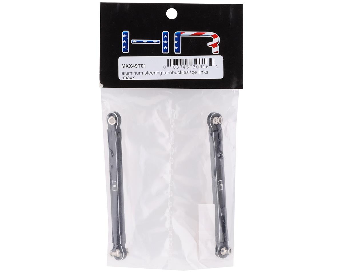 Maxx v1 Aluminum Steering Toe Links (Black) (2)