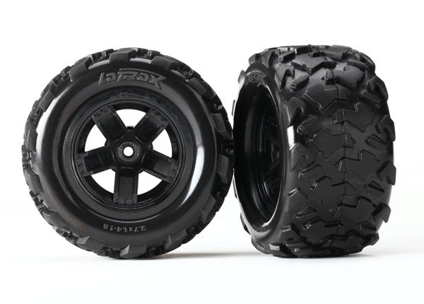 Teton Black 5-Spoke wheels and Tires (2)