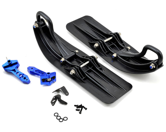 2wd Front Sled Ski Conversion Set (Blue) for Traxxas