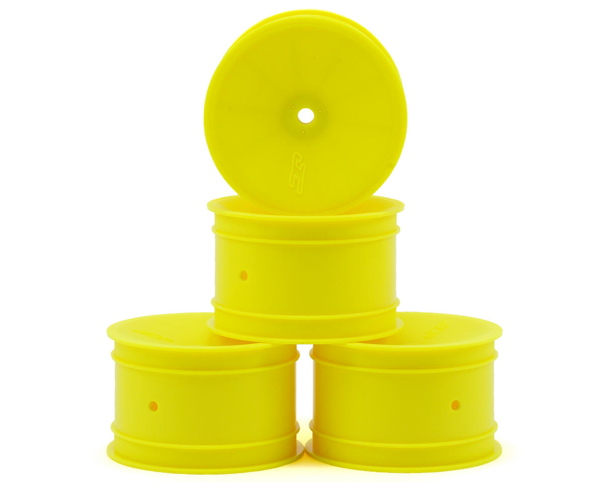 Team Losi Racing Front Wheels - 12mm Hex, Yellow, Pair For 22 3.0 Models (TLR43010) - View #7