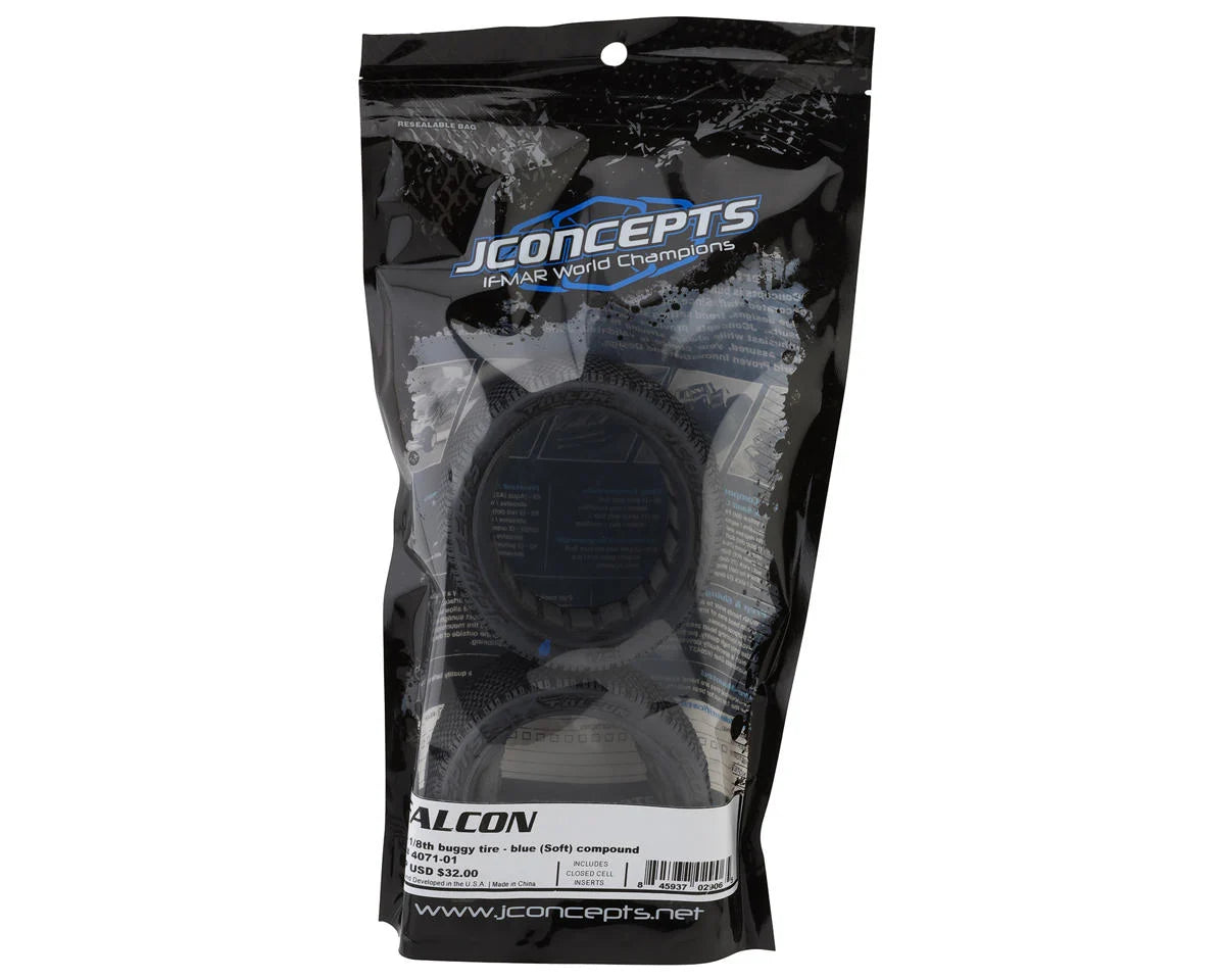 Falcon 1/8 Off-Road Buggy Tires (2) (Blue)