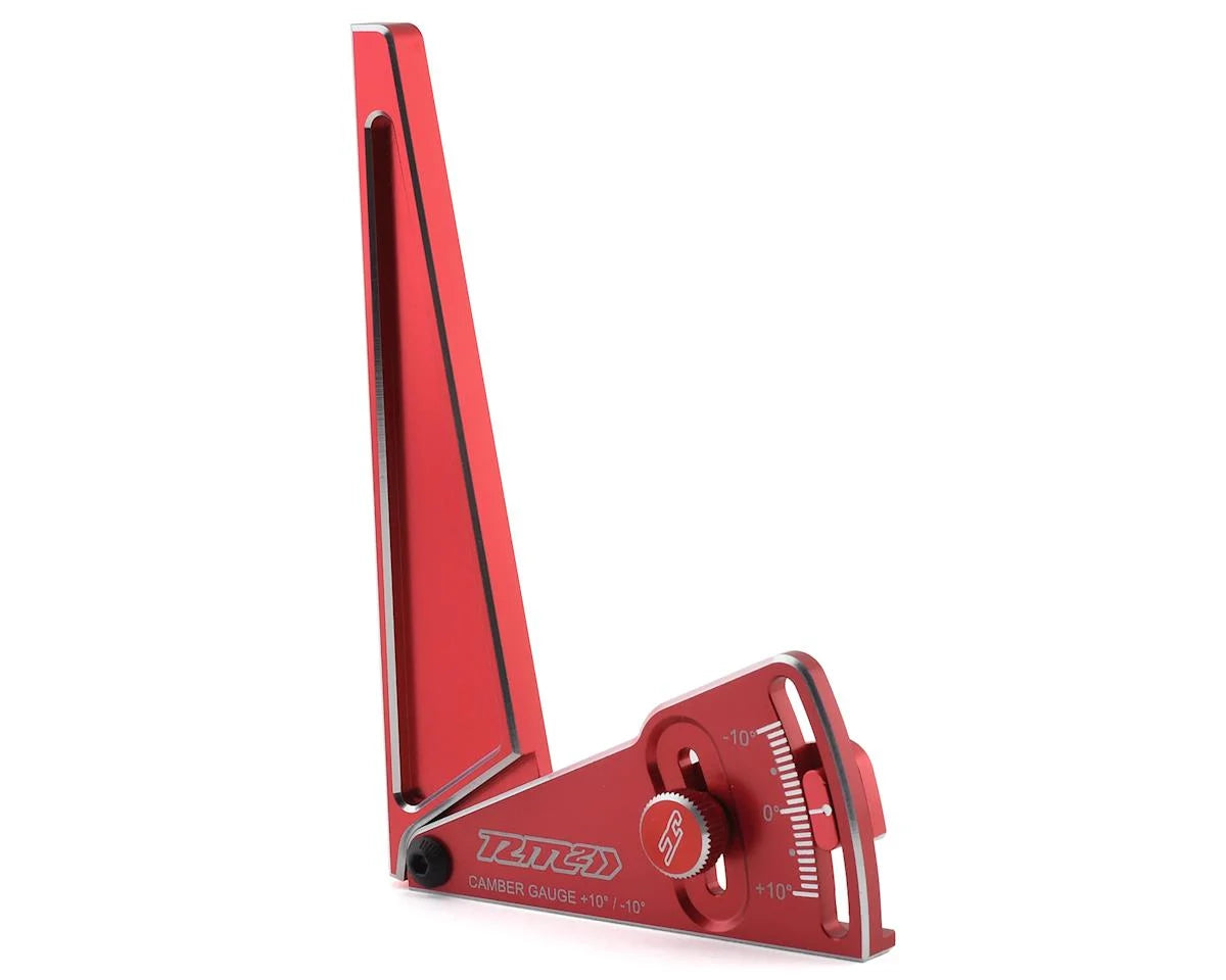 Aluminum RM2 1/8 Camber Gauge (120mm) (Red)