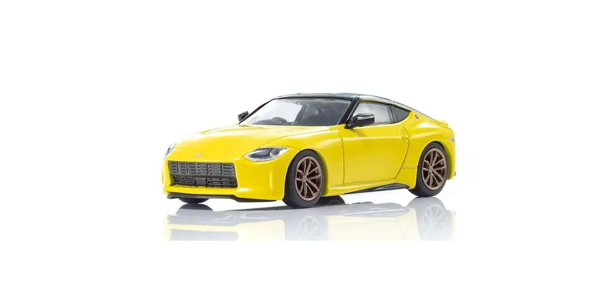 KYOSHO MINI CAR & BOOK No.13 NISSAN FAIRLADY Z IKAZUCHI Yellow K07117Y