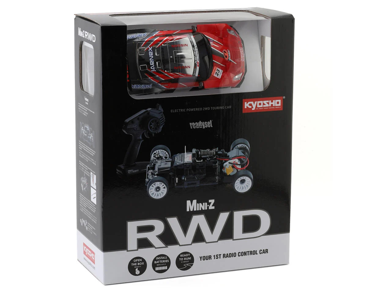 MR-03 RWD Mini-Z ReadySet w/Xanavi Nismo GT-R Body (Red) & KT-531P 2.4GHz Transmitter