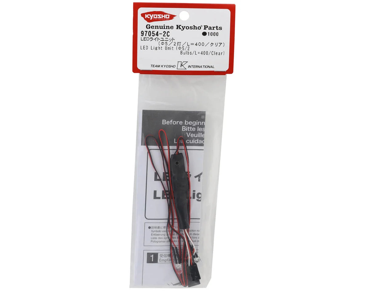 Kyosho 5mm LED Lights Unit (White) (2 Bulbs)