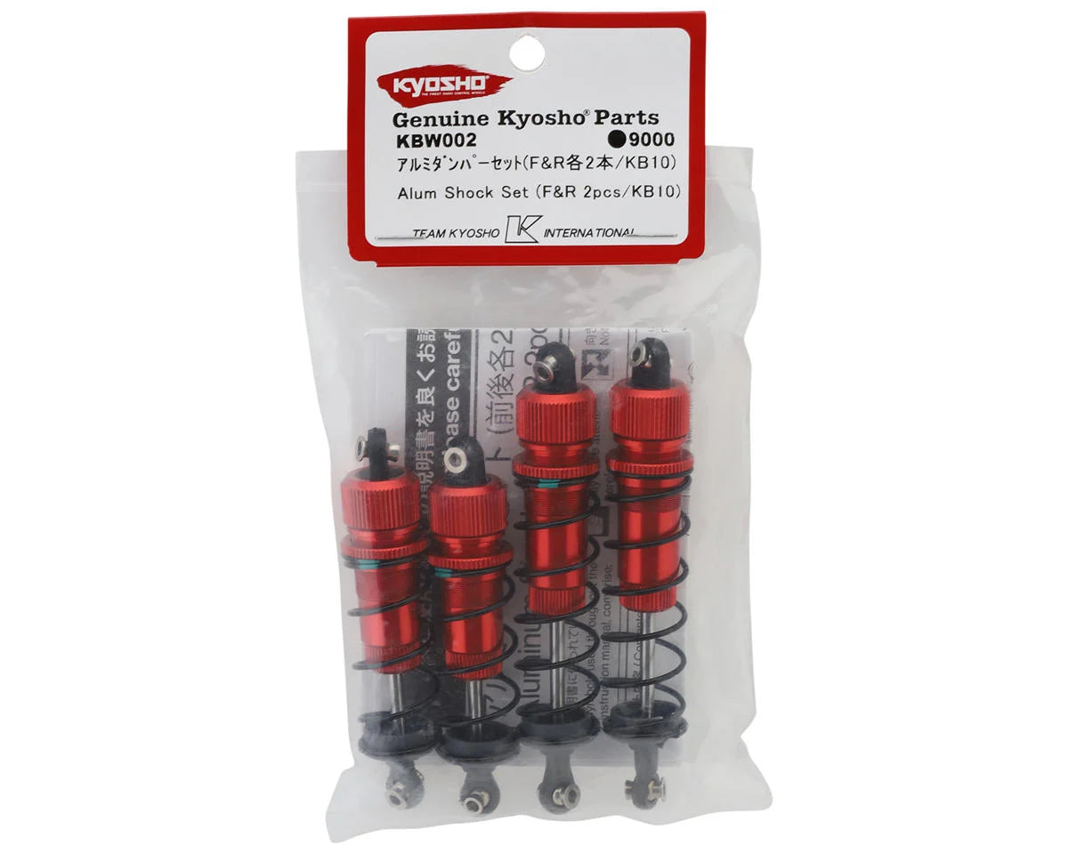 KB10 Pre-Assembled Aluminum Shock Set (Red) (4) (Front & Rear)