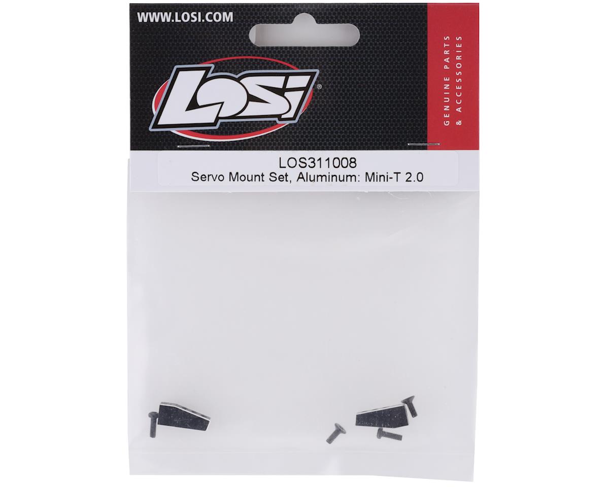 Mini-T 2.0 Aluminum Servo Mount Set (Black)