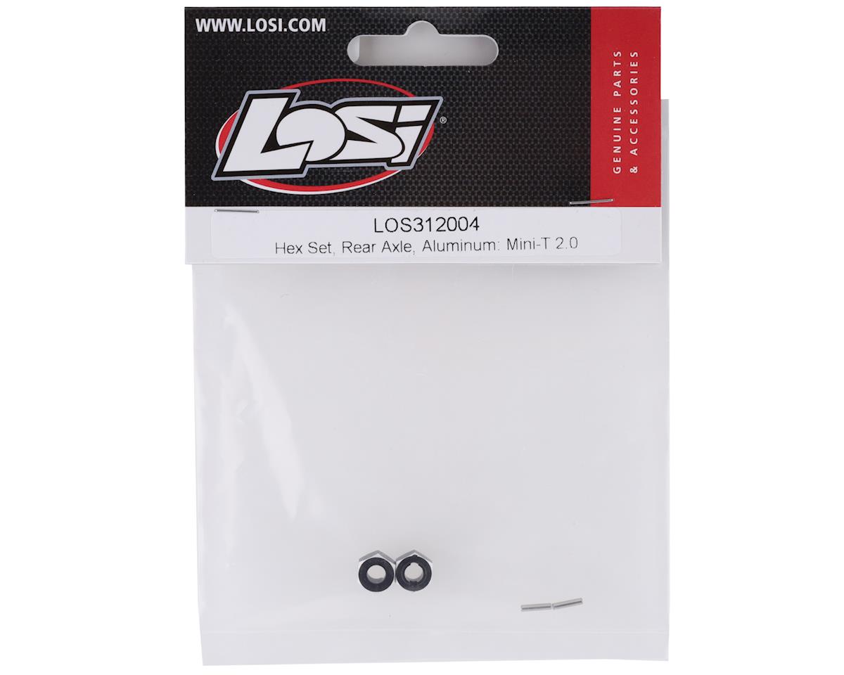 Mini-T 2.0 Aluminum Rear Hex Set (Black)
