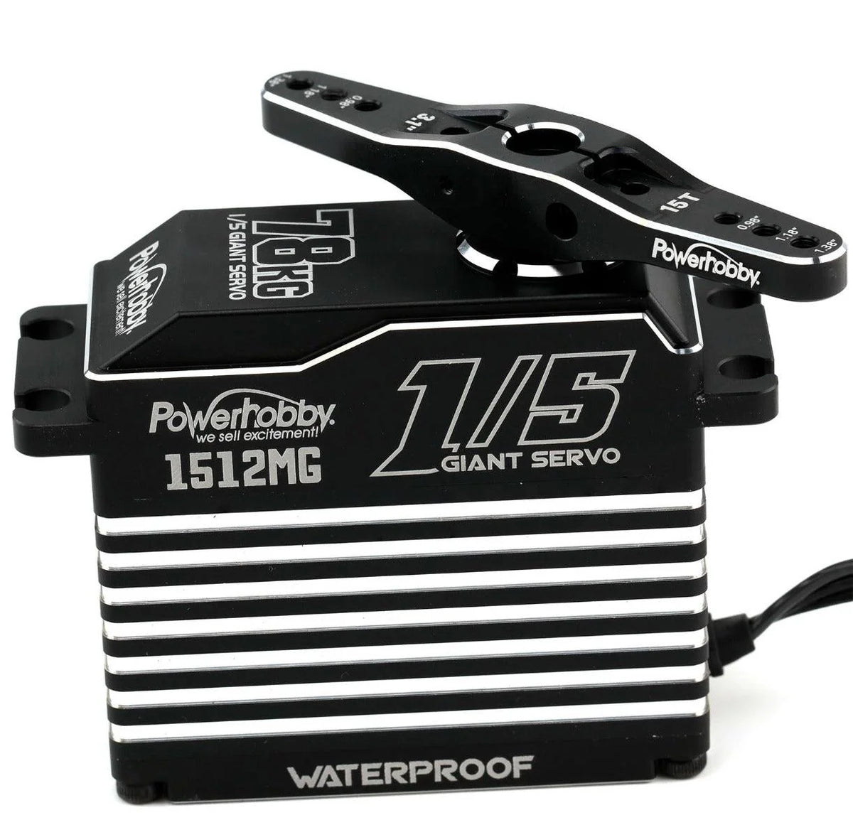 1512MG 1/5 Aluminum Waterproof High Speed / Torque Brushless Servo