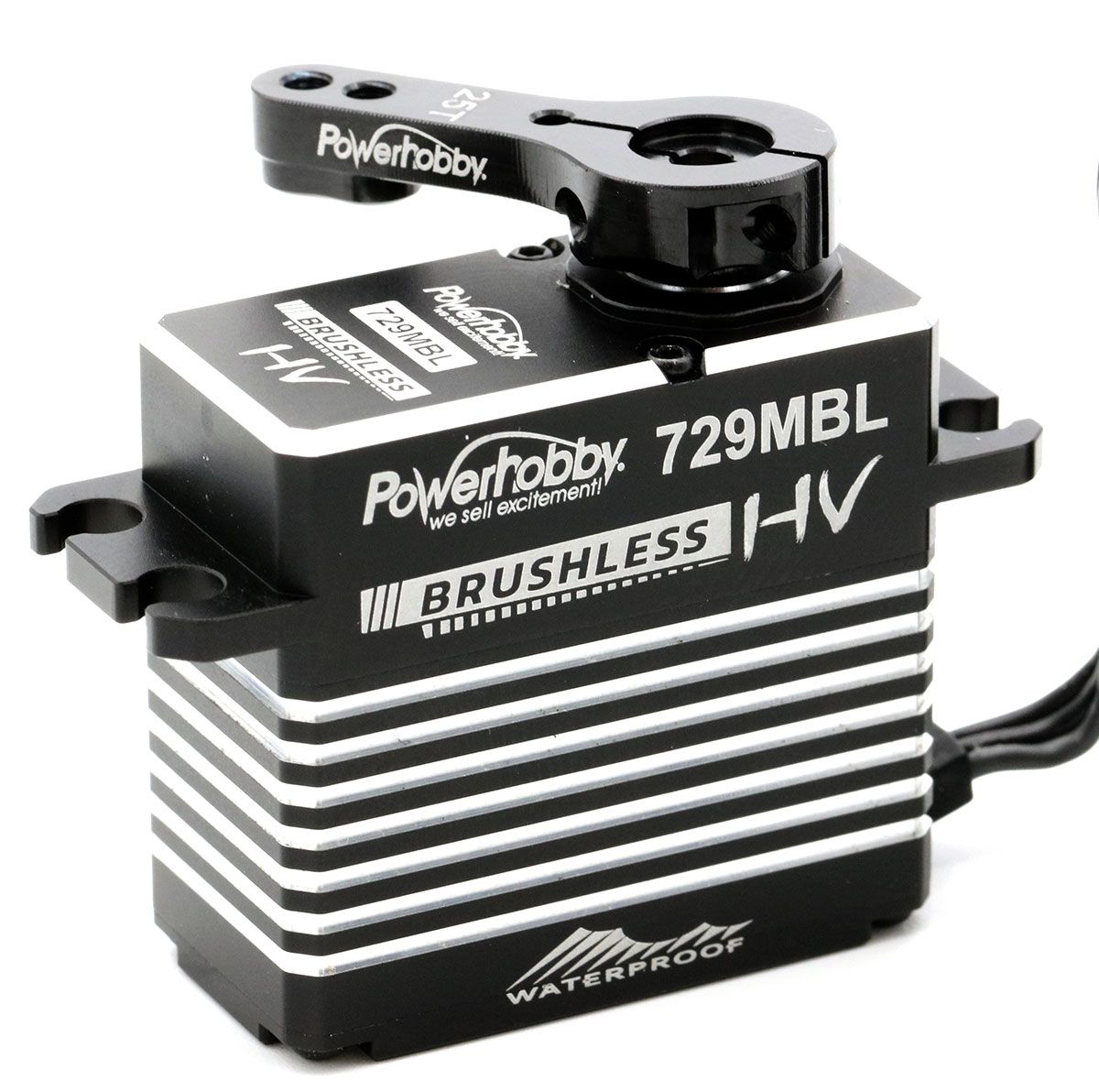 729MBL High Voltage Waterproof Brushless Steel Gear Servo, w/ Aluminum Case