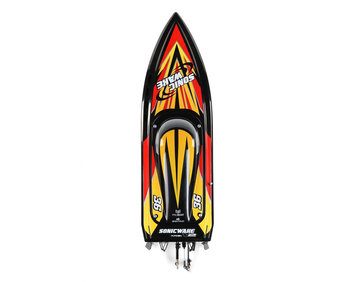 Sonicwake 36" Self-Righting RTR Deep-V Brushless Boat w/Spektrum SLT3 2.4GHz Radio