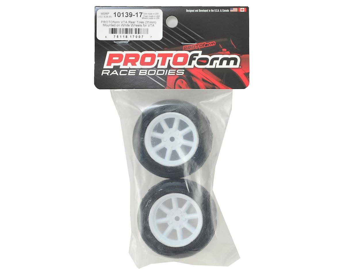 Protoform Vintage Racing Pre-Mounted Rear Tire (2) (31mm) (White)