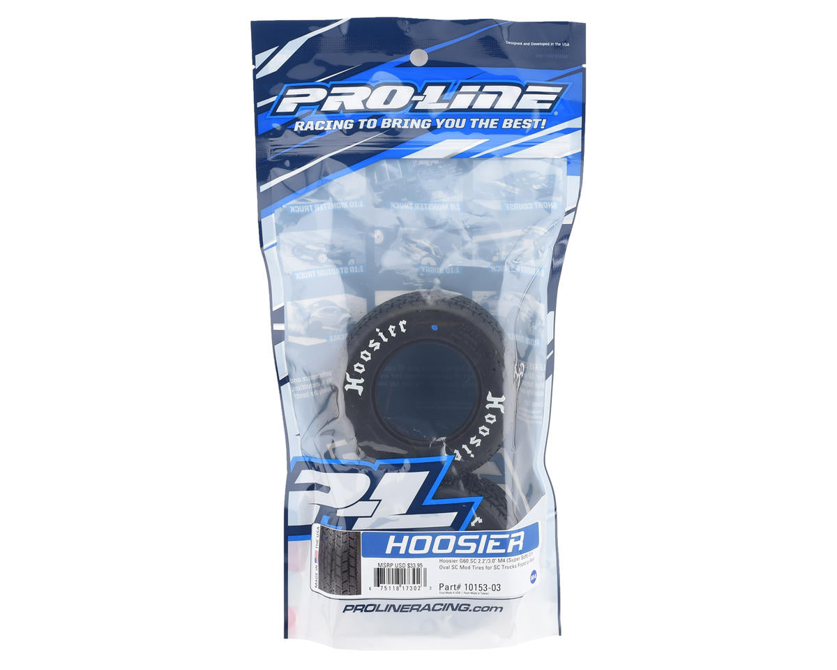 Hoosier G60 SC 2.2/3.0" Dirt Oval SC Mod Tires (2) (M4)